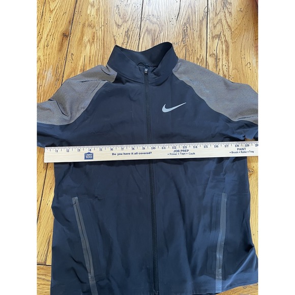 Nike Womens Running Jacket Size Small Stadium 3M Twill Dri-Fit Black - Picture 7 of 8